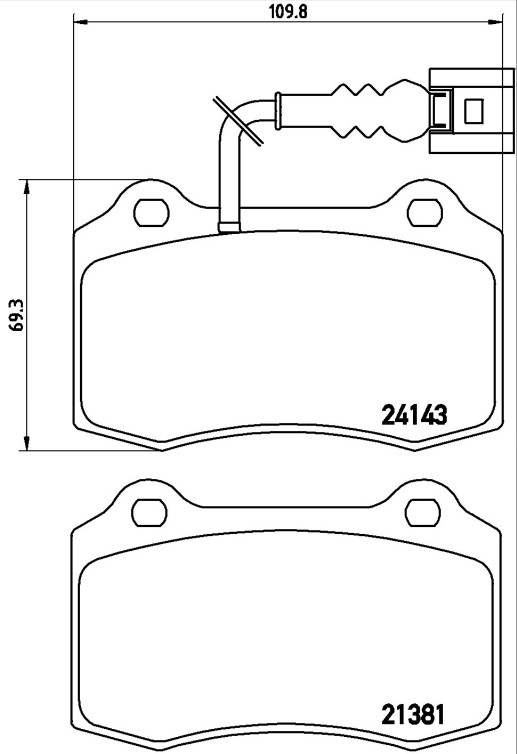 Brembo Brake Pad Set - P85104