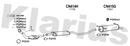 Klarius CN414H - Box With Centre Pipe  - Fits Citroen Xantia 2.0i