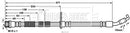 Borg & Beck Brake Hose  - BBH7635 fits Mazda 2 DE 1.3,1.4,1.5,1.6