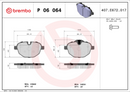 Brembo Brake Pad Set - P06064
