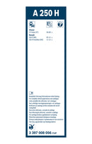 Bosch Rear Wiper Blade - 250mm - A250H