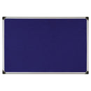 Lyreco Aluminium Framed Fabric Notice Board - Blue - 600 x 900mm - 126549