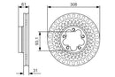 Bosch Brake Disc > Single Bd2420 Part No - 0986479C99