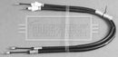 Borg & Beck Brake Cable -  Rear - BKB6001 fits Renault Scenic Elec H/B 03-09