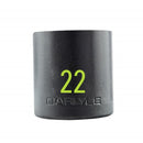 Carlyle Hand Tools 1/2in Drive 22mm 6 PT Stubby Impact Socket - CISST1222M
