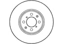 Disctech Brake Disc (Single) - Fits Land rover, Mg - ABD2763 - Front Axle
