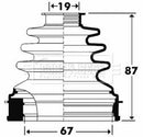 Borg & Beck Cv Joint Boot Kit  - BCB2901 fits Ford Focus II, C-Max