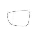 APEC Replacement Stick-On Wide Angle Vehicle Mirror Glass LHS - AMS2771A