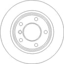 Disctech Brake Disc (Single) - Fits Alpina, Audi - ABD3436 - Rear Axle