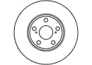 Disctech Brake Disc (Single) - Fits Audi - ABD2790 - Front Axle