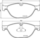 Mintex Brake Pad Set fits -Alpina BMW MDB3090 (also fits other vehicles)
