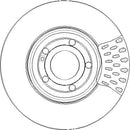 Disctech Brake Disc (Single) - Fits Hyundai, Mercedes-benz - ABD3296 - Front Axle