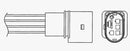 NGK Oxygen / Lambda Sensor - Lza07-V1 - 1851