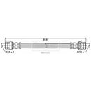 Borg & Beck Brake Hose  - BBH6331 fits Mitsubishi L200,Pajero