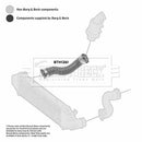 Borg & Beck Turbo Hose  - BTH1361 fits Mercedes W204,W207,W212