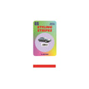 Castle Promotions Single Stripe - Red - 3mm - 10m Length - CPS01R