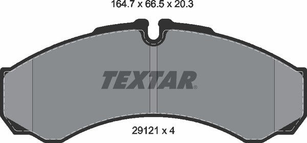 Iveco Renault Trucks, Brake Pad Set - Textar 2912112