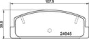 Mintex Brake Pad Set fits -Mazda MDB2309 (also fits other vehicles)