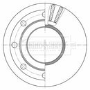 Borg & Beck Brake Disc - BBD32621