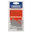 Draper 2.4MM Back.Washer(100per Card) - 14013