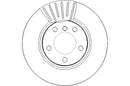 Disctech Brake Disc (Single) - Fits Audi, Mini - ABD3186 - Front Axle