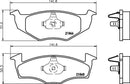 Mintex Brake Pad Set fits -Seat Skoda VW MDB1805 (also fits other vehicles)