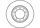 Disctech Brake Disc (Single) - Fits Honda, Land rover - ABD2895 - Rear Axle