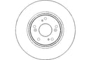 Disctech Brake Disc (Single) - Fits Honda - ABD3063 - Front Axle