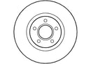 Disctech Brake Disc (Single) - Fits Ford - ABD2081 - Front Axle