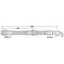 Borg & Beck Brake Hose  - BBH7076 fits Mazda 323,626,MX-3,MX-6