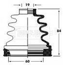 Borg & Beck Cv Joint Boot Kit  - BCB2800 fits Citroen,Ford,Mazda,Mini,Nissan