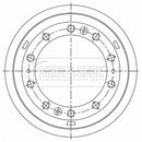 Borg & Beck Brake Drum - BBR32506