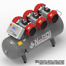 NARDI EXTREME MP 9HP 500ltr 21BAR Compressor with Panel