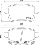 Mintex Brake Pad Set fits -Fiat MDB4030 (also fits other vehicles)