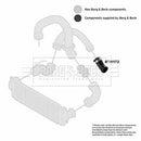 Borg & Beck Turbo Hose  - BTH1172 fits VAG Transporter 2.0D 03-