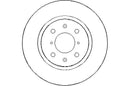 Disctech Brake Disc (Single) - Fits Land rover, Suzuki - ABD2245 - Front Axle