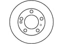 Disctech Brake Disc (Single) - Fits Citroën, Peugeot - ABD3498 - Rear Axle