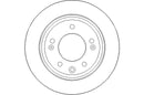 Disctech Brake Disc (Single) - Fits Hyundai - ABD2116 - Rear Axle