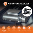 Road Angel Halo Pro Front and Rear Dash Cam with 64GB SD Card & Hardwiring Kit Bundle