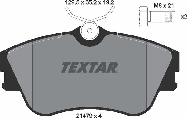 Textar Brake Pad Set - 2147902