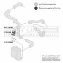 First Line Turbo Hose  - FTH1134 fits VAG A3,Toledo,Golf 1.9TDi