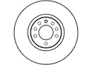 Disctech Brake Disc (Single) - Fits Cadillac, Opel - ABD2865 - Front Axle