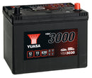 Yuasa 12V 72Ah 600A SMF Battery - YBX3030 - 4 Year Warranty