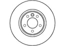 Disctech Brake Disc (Single) - Fits Audi, Vw - ABD2870 - Rear Axle