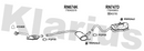 Klarius RN674K - Box With Centre Pipe  - Fits Renault Laguna 1.6i