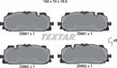 Textar Brake Pad Set - 2586101
