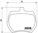 Brembo Brake Pad Set - P52002