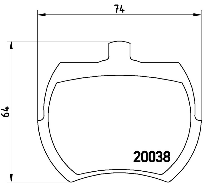 Brembo Brake Pad Set - P52002