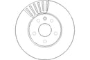 Disctech Brake Disc (Single) - Fits Chevrolet - ABD2126 - Front Axle