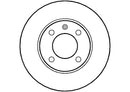 Disctech Brake Disc (Single) - Fits Audi - ABD2653 - Front Axle
